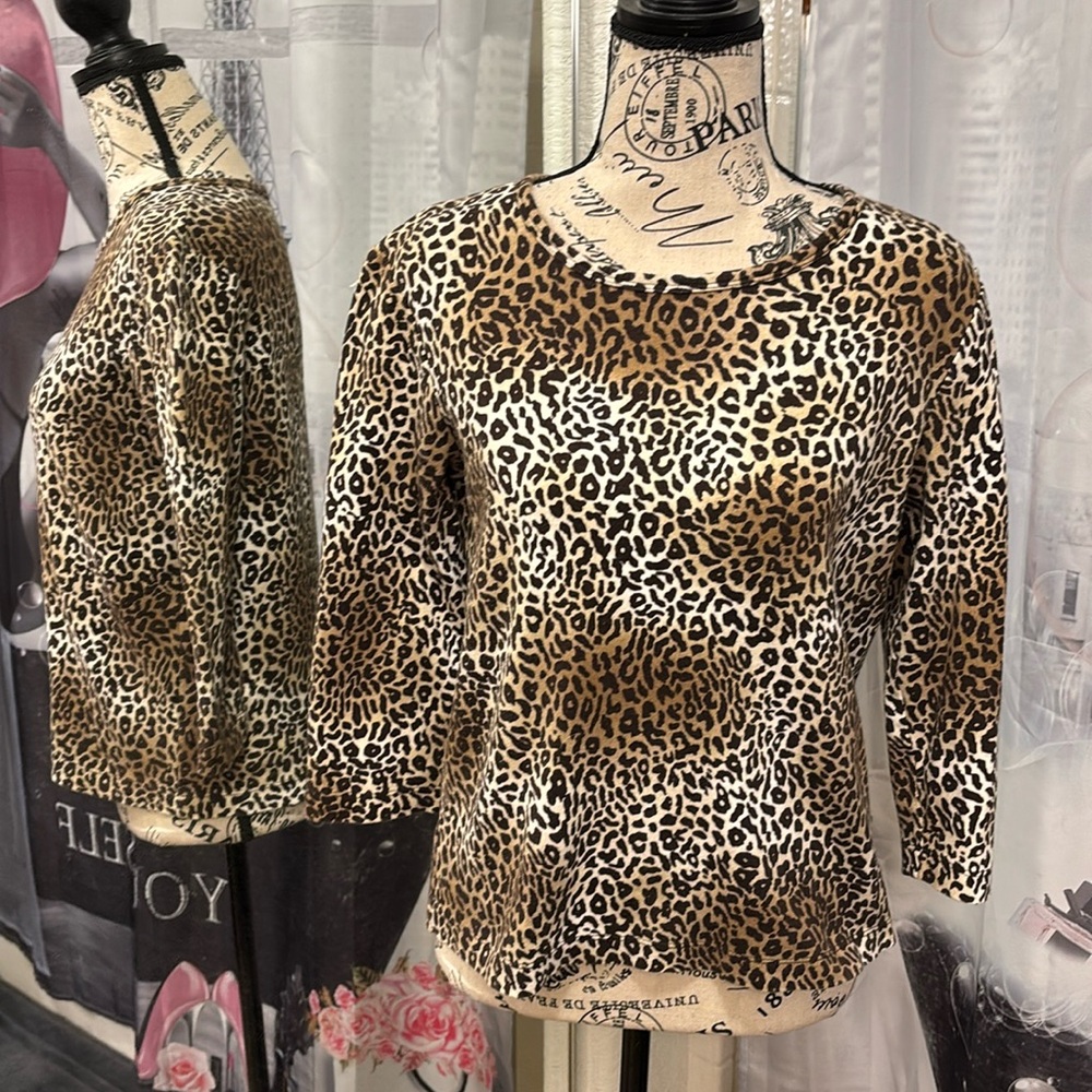 Jones New York Sport Animal Print Shirt